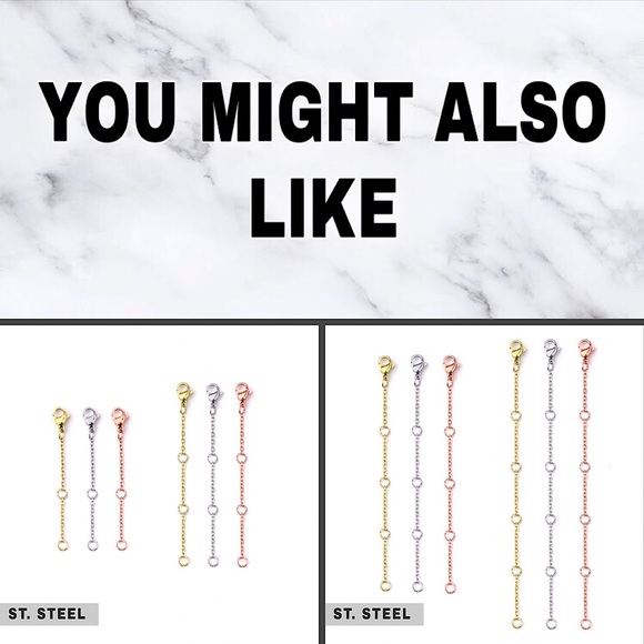 ⚜️𝟯𝟬%𝗢𝗙𝗙 𝗯𝘂𝗻𝗱𝗹𝗲𝘀 𝟯+⚜️ NEW Stainless Steel Extender for Necklace - Picture 8 of 10